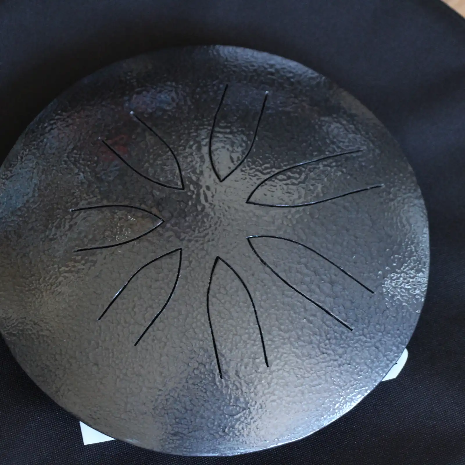 Thumbnail: 10" 7 Tone Ajna Tongue Drum Hammered Gunmet Pentat