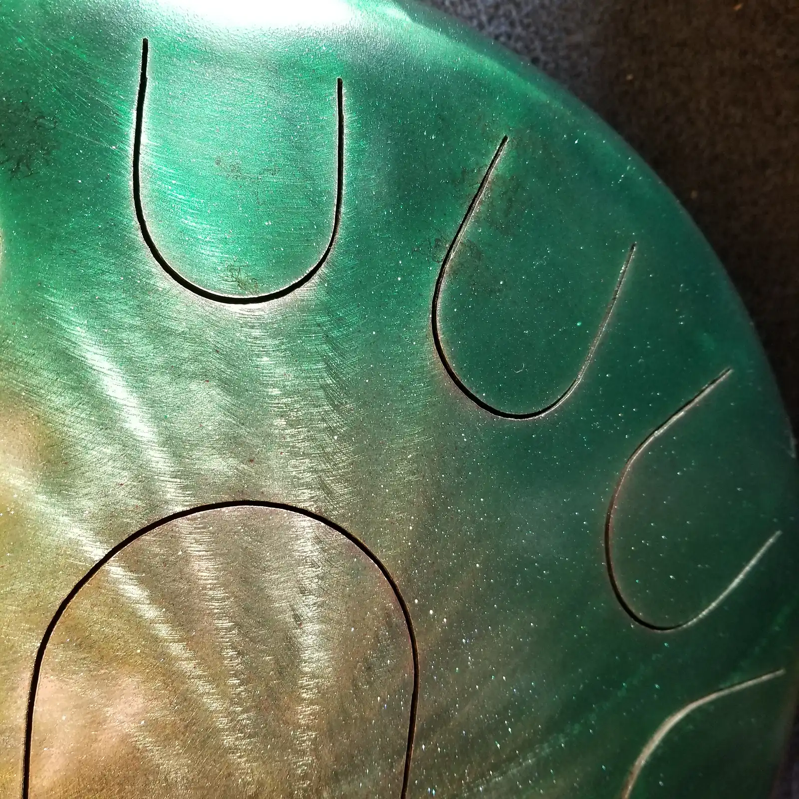 Thumbnail: 16" 23 Tone Ajna Tongue Drum Jade Halo Major/Phryg