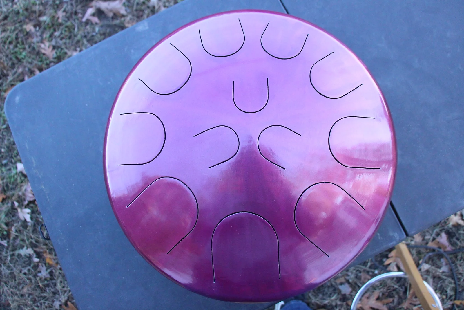 copy of Ajna 16" 12 Tone Steel Tongue Drum Candy Pink E Hijaz