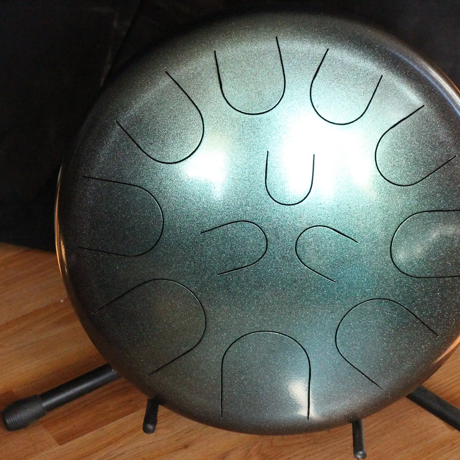 Thumbnail: 16" 23 Tone Ajna Tongue Drum Chamele C N Min/D Maj