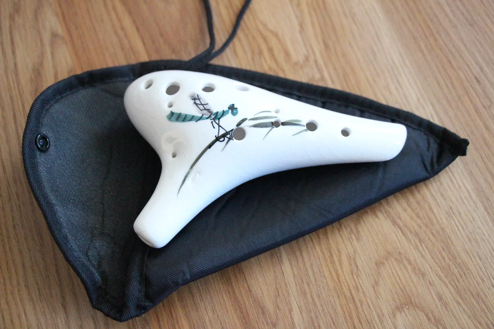 12 Hole Ceramic Ocarina, hand painted