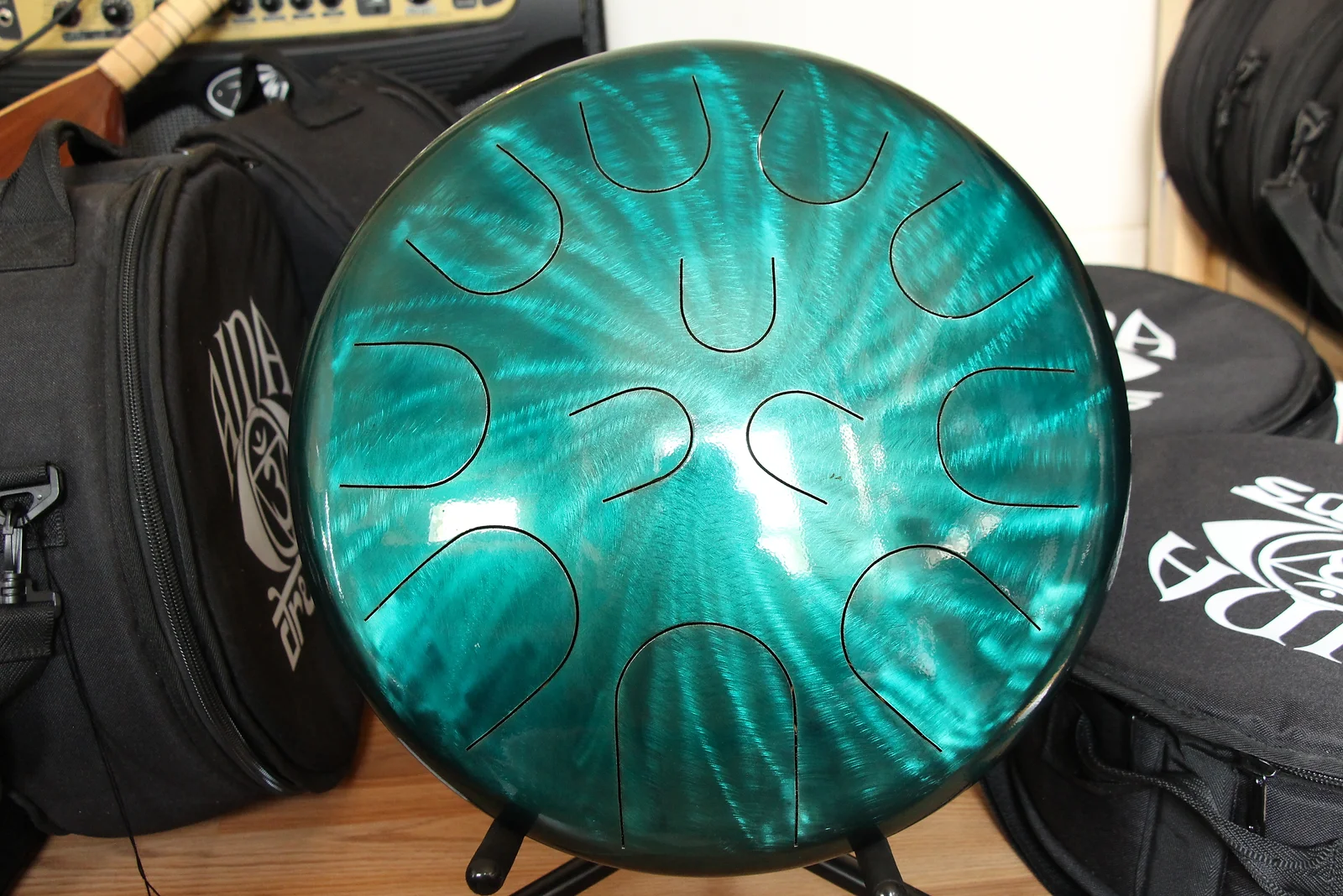 16" 23 Tone Ajna Tongue Drum Aqua Halo Major/Phryg