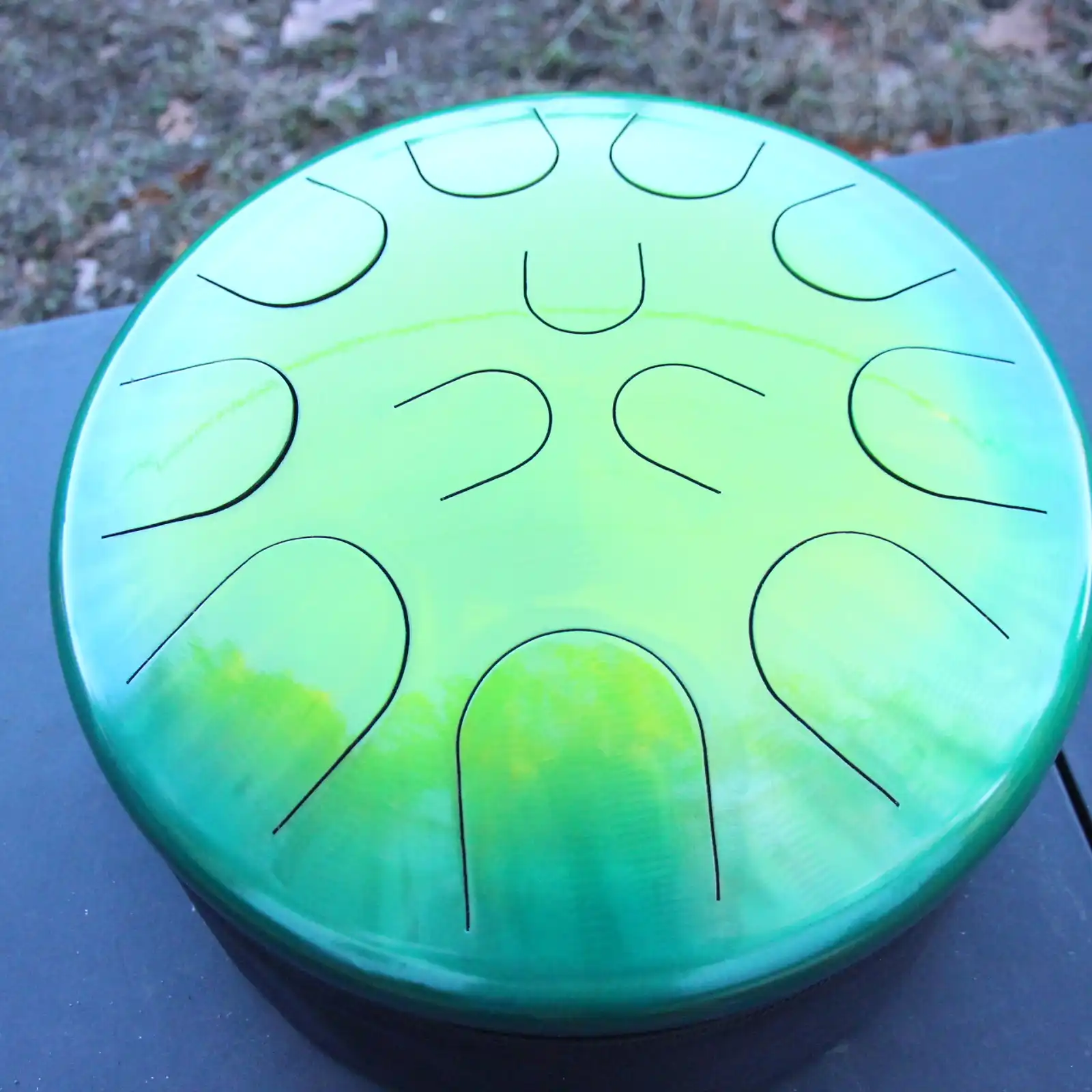 Thumbnail: Ajna 16" 12 Tone Steel Tongue Drum Candy Lemon Lime E Hijaz