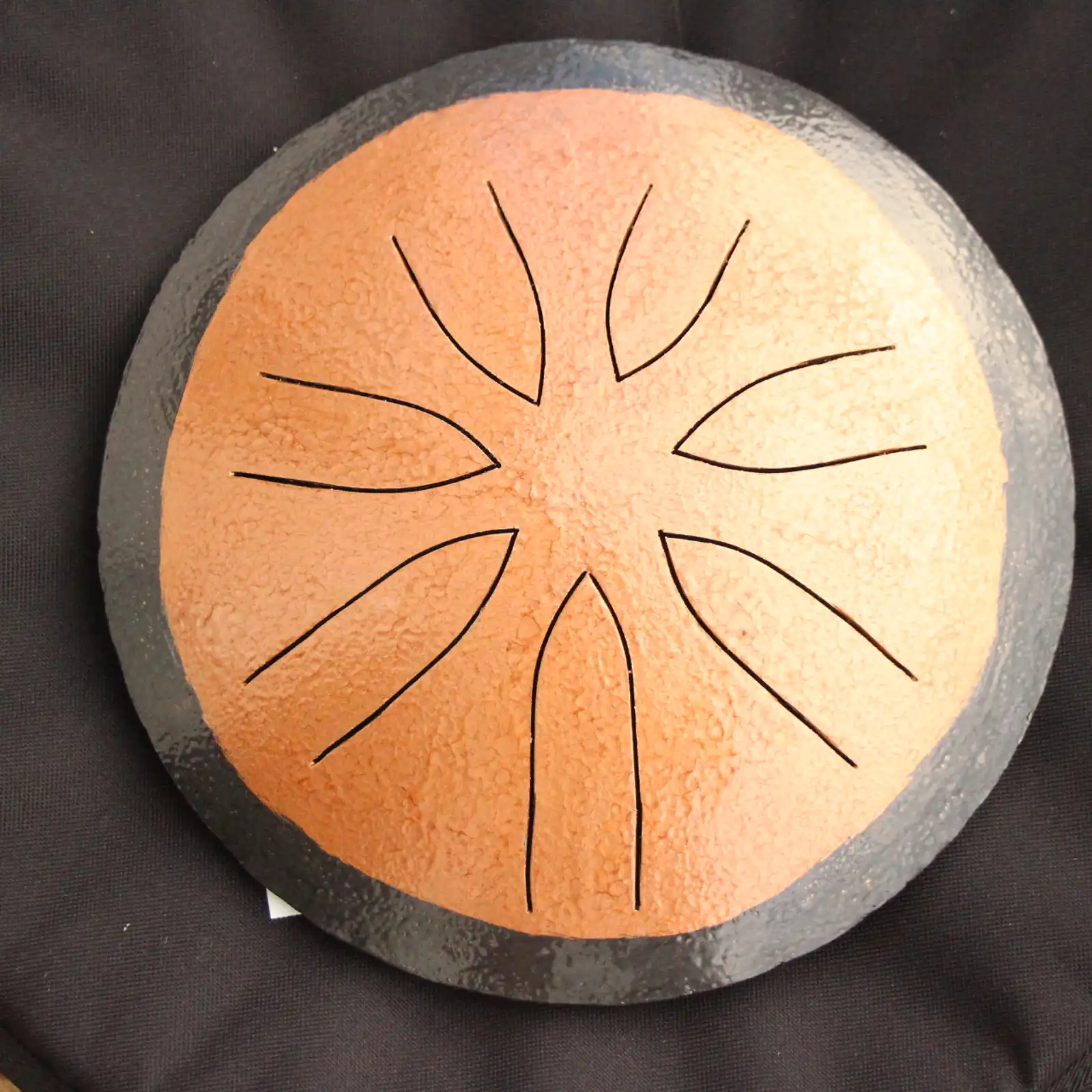 Thumbnail: 10" 7 Tone Ajna Tongue Drum Copper/Bl - Pentatonic