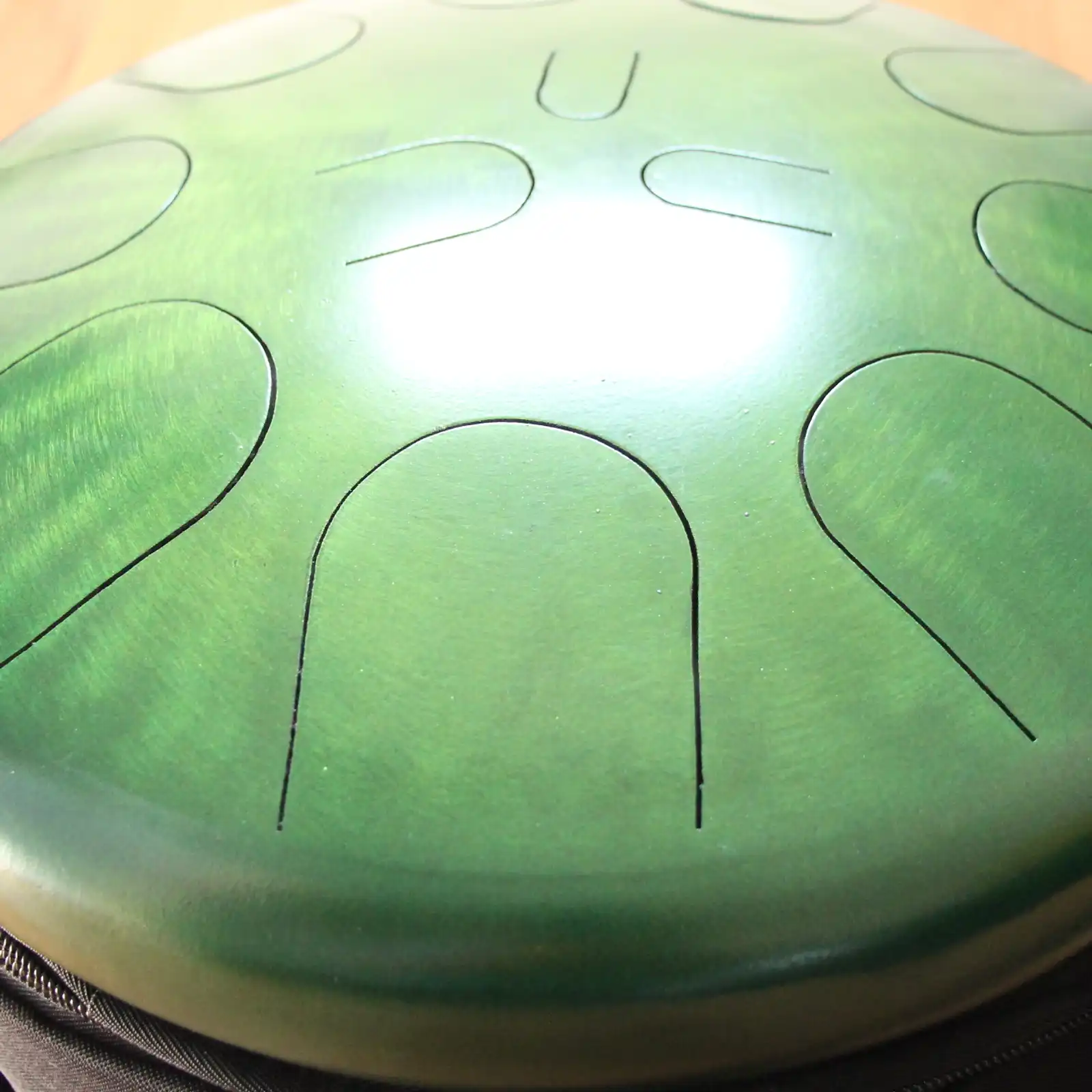 Thumbnail: 16" 23 Tone Ajna Steel Drum Double Sided Jade/Candy Lime Major/Dorian
