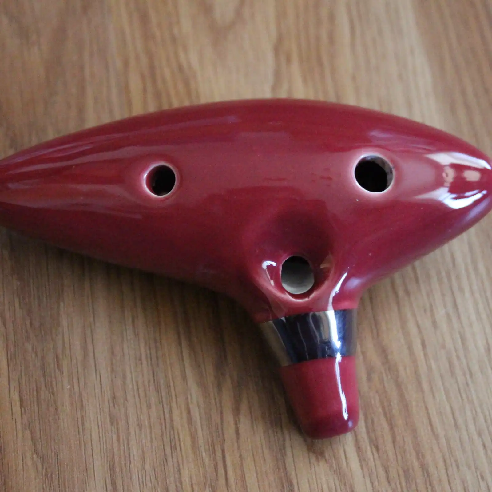 Thumbnail: 12 Hole Ceramic Ocarina, Red Zelda OoT