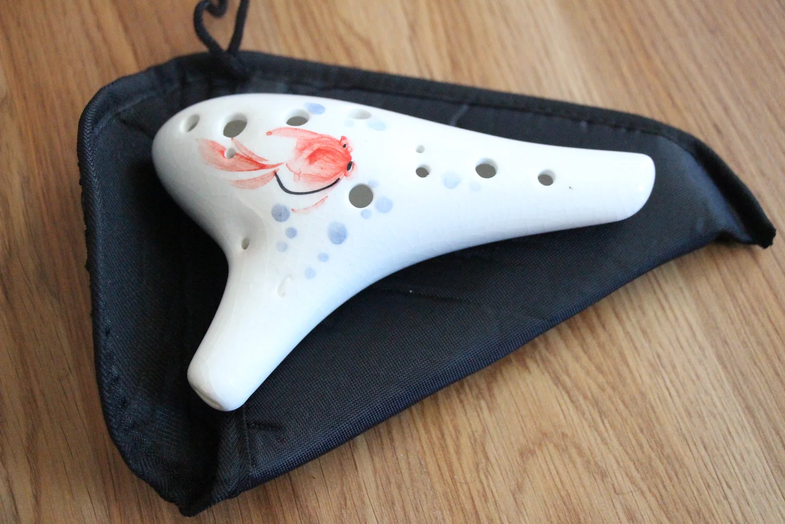 12 Hole Ceramic Ocarina, hand painted