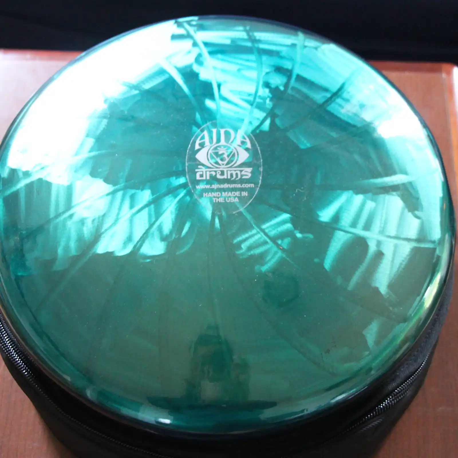 Thumbnail: Ajna 16" 12 Tone Steel Tongue Drum Candy Teal F Lydian