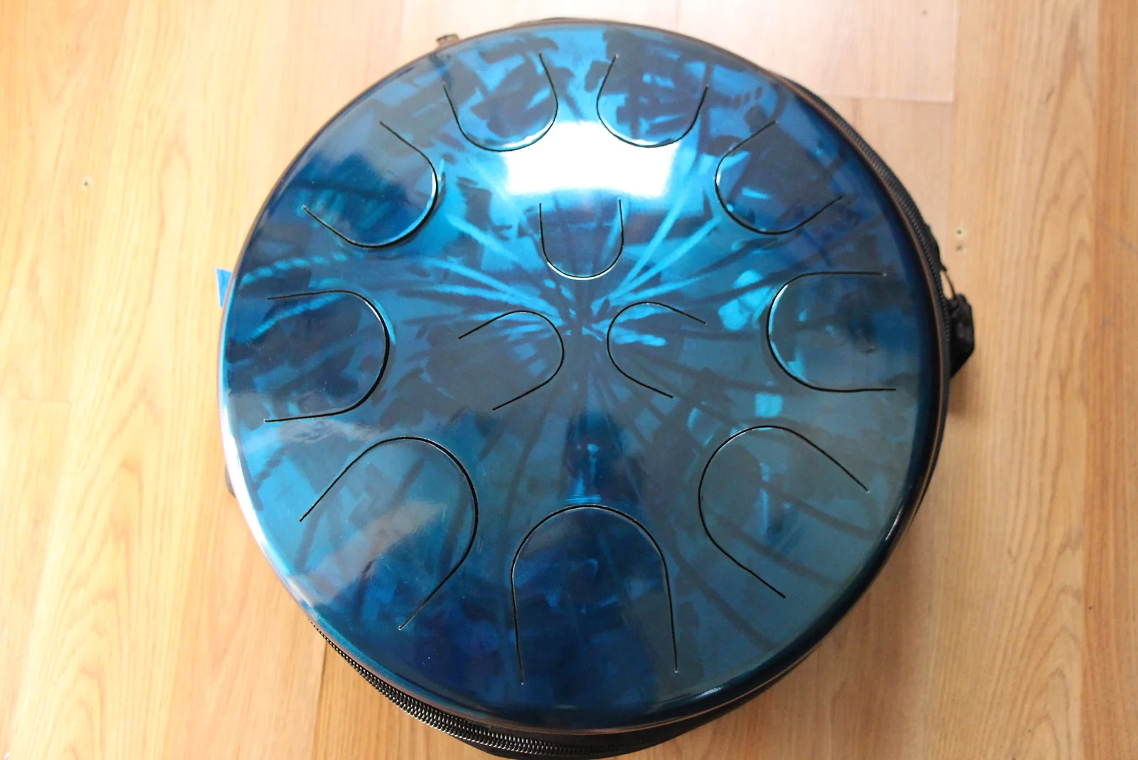 Ajna 16" 12 Tone Steel Tongue Drum Sapphire Burst F Lydian