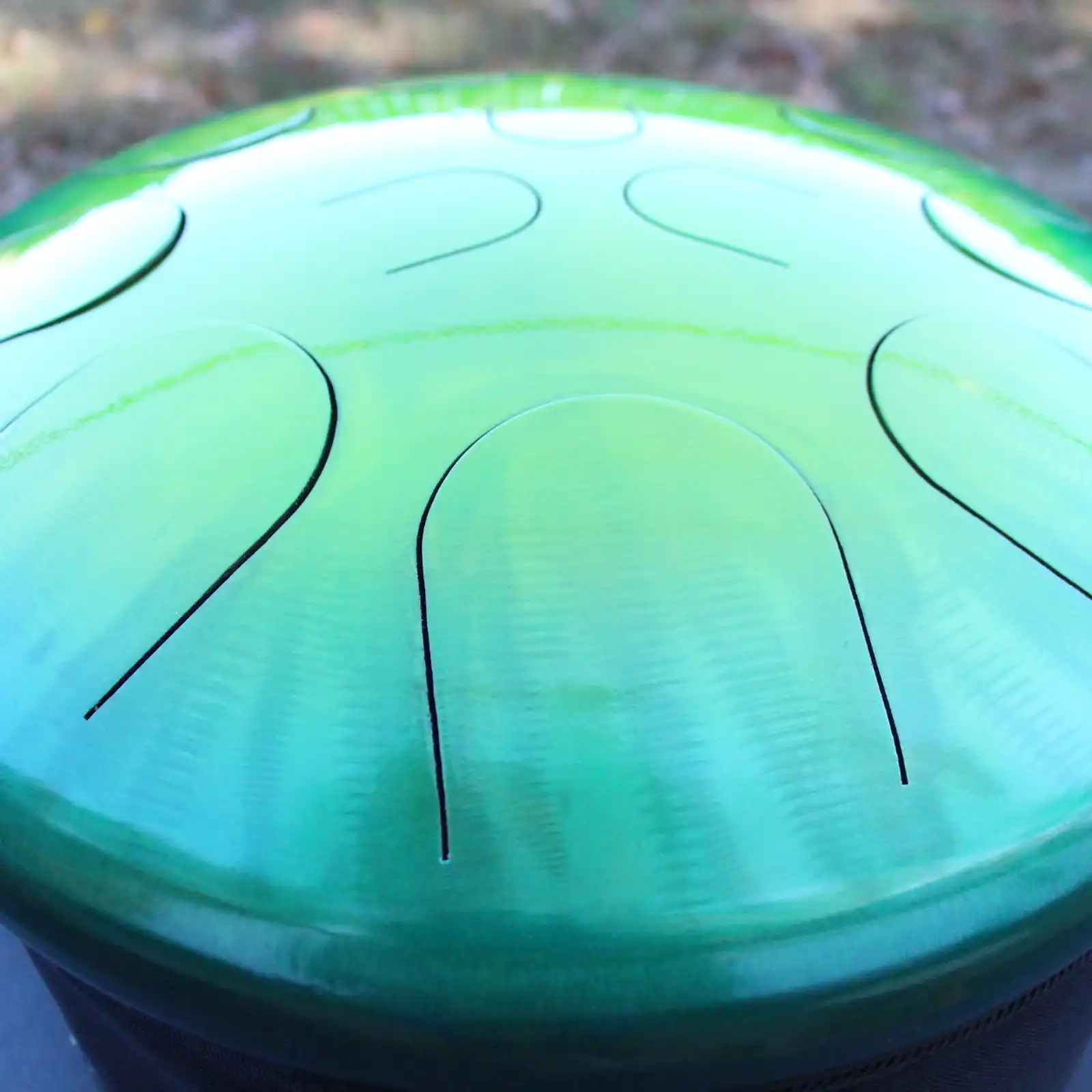 Thumbnail: Ajna 16" 12 Tone Steel Tongue Drum Candy Lemon Lime E Hijaz