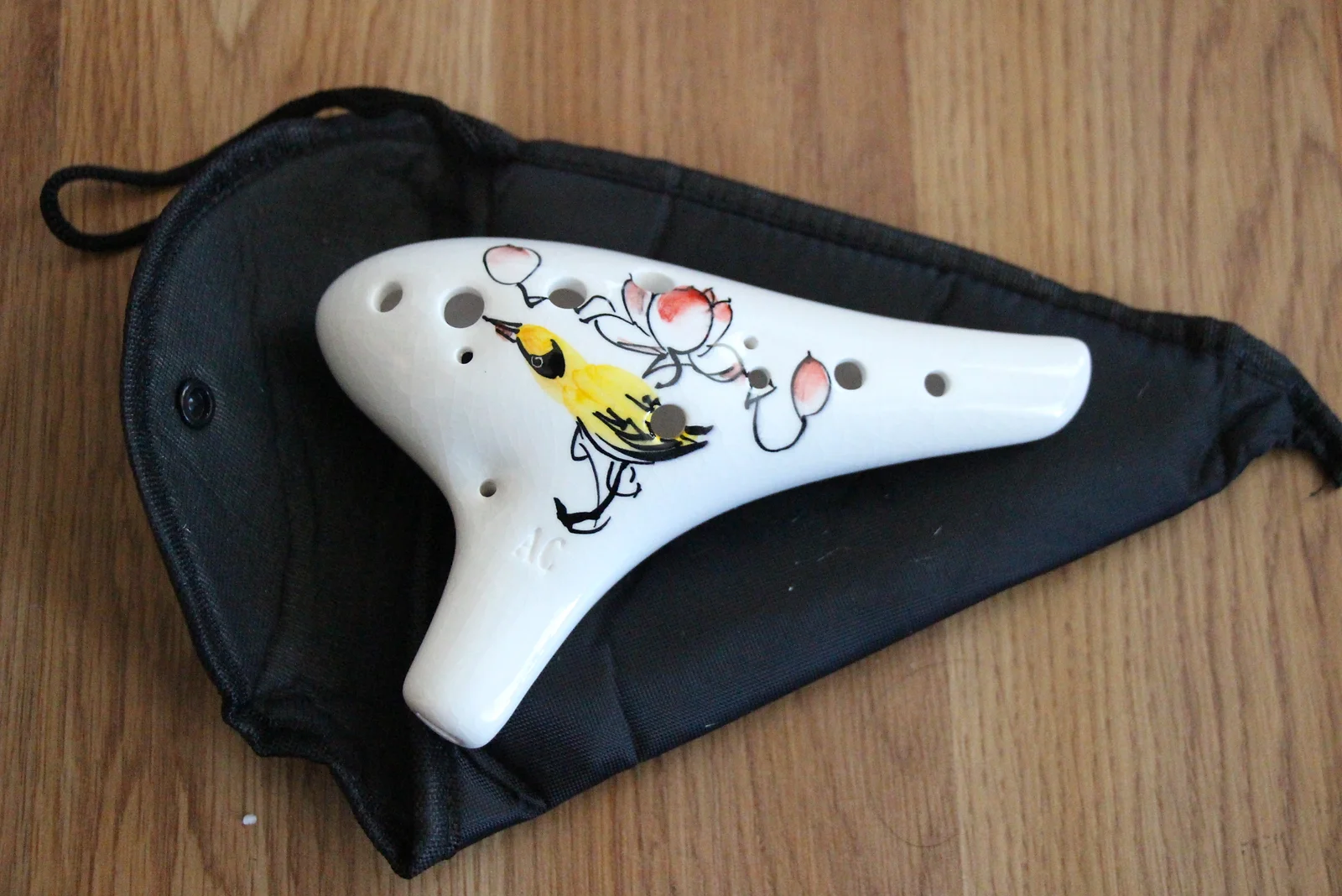 12 Hole Ceramic Ocarina, hand painted