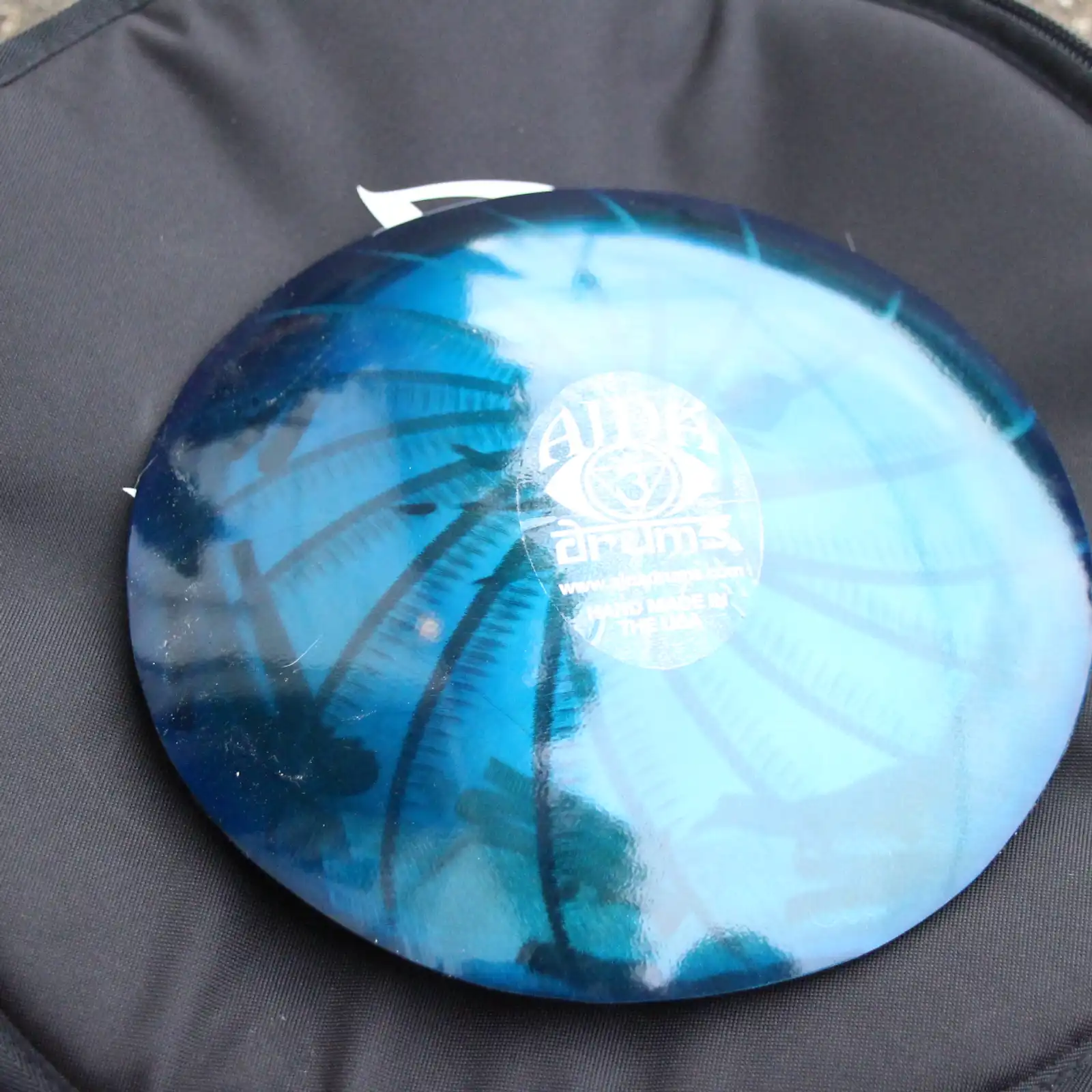 Thumbnail: 10" 7 Tone Ajna Tongue Drum Sapphire/Gold Burst - Pentatonic