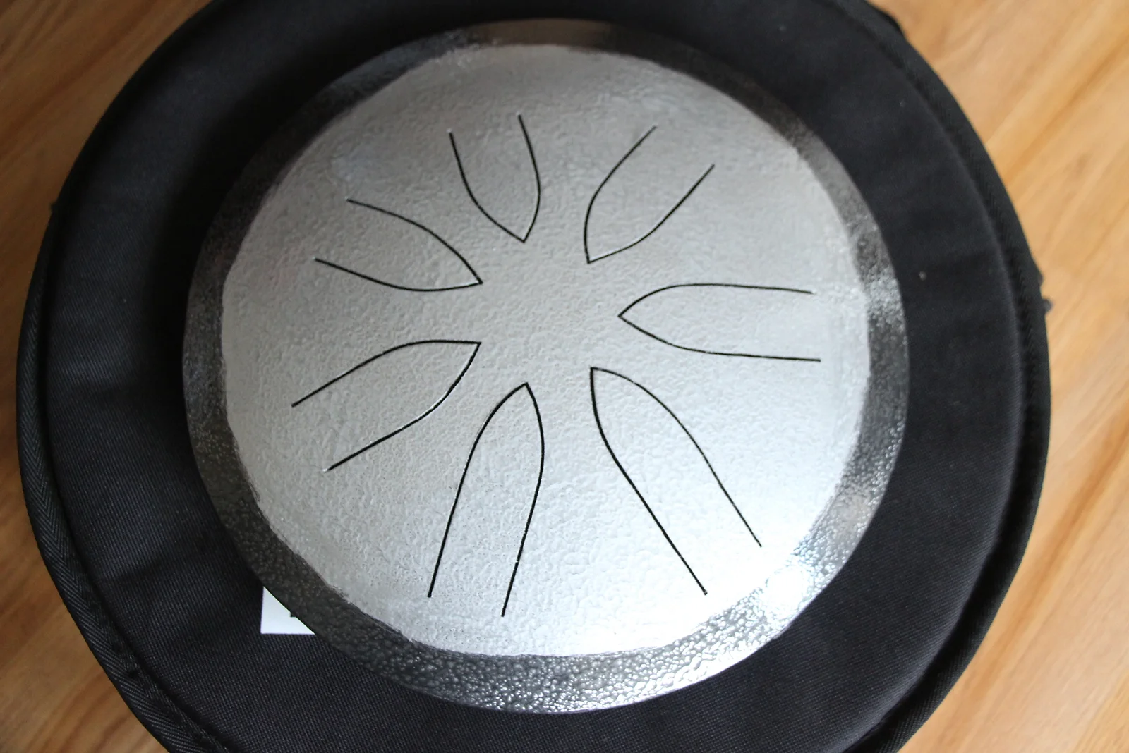 10" 7 Tone Ajna Tongue Drum Silver/Bl - Pentatonic