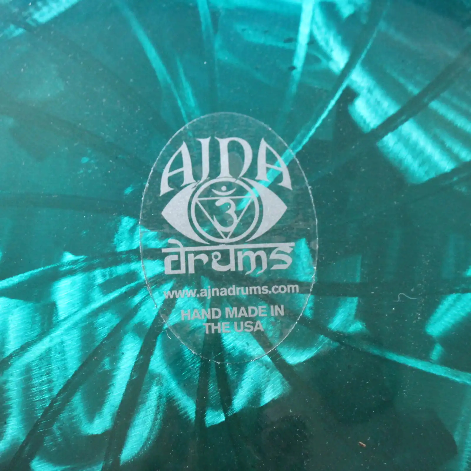 Thumbnail: Ajna 16" 12 Tone Steel Tongue Drum Candy Teal F Lydian