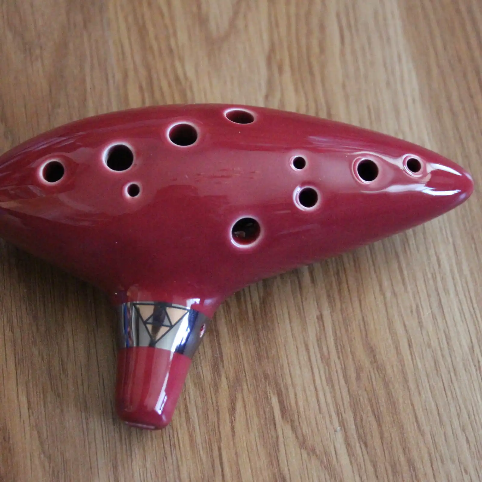 Thumbnail: 12 Hole Ceramic Ocarina, Red Zelda OoT
