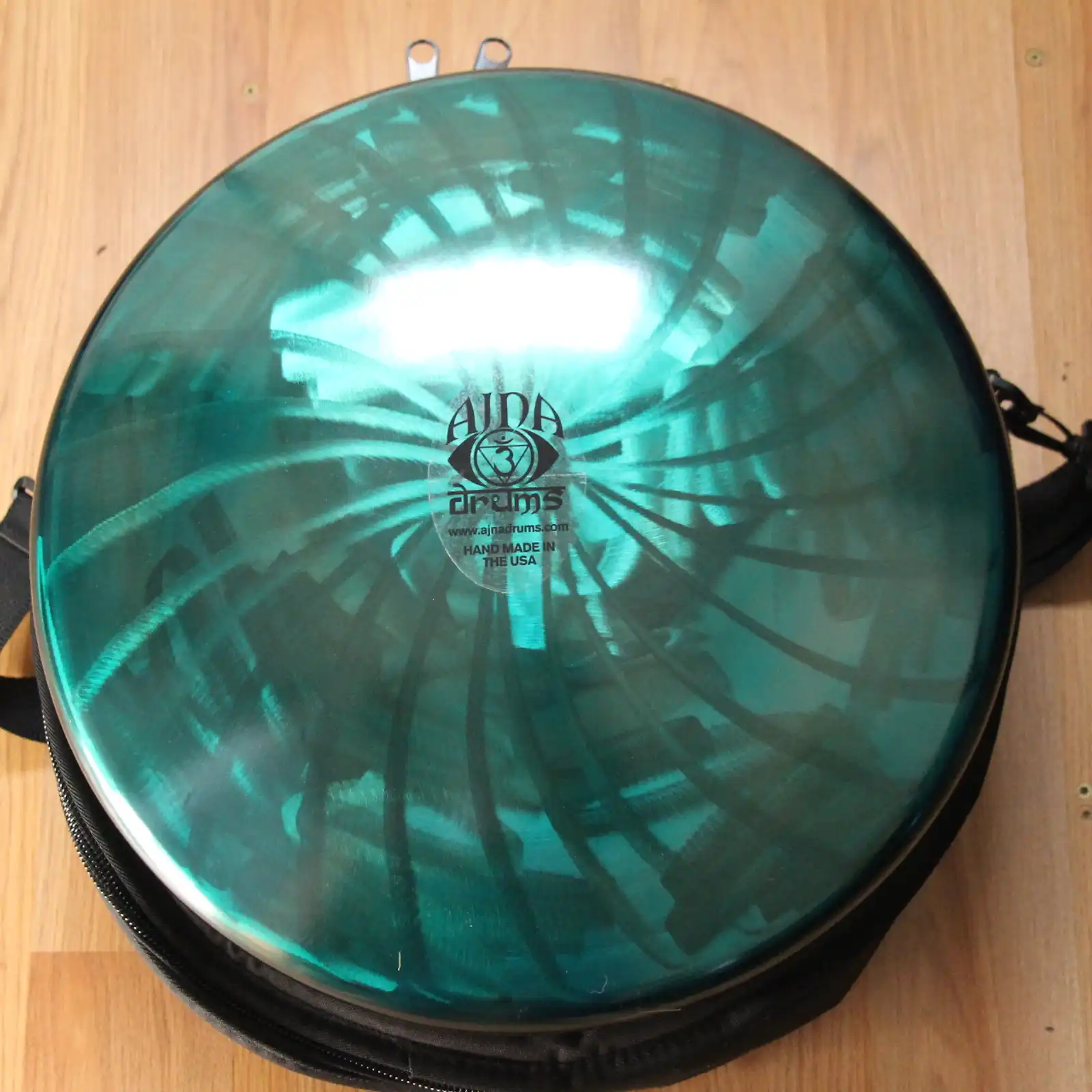 Thumbnail: Ajna 16" 12 Tone Steel Tongue Drum Candy Teal F Lydian