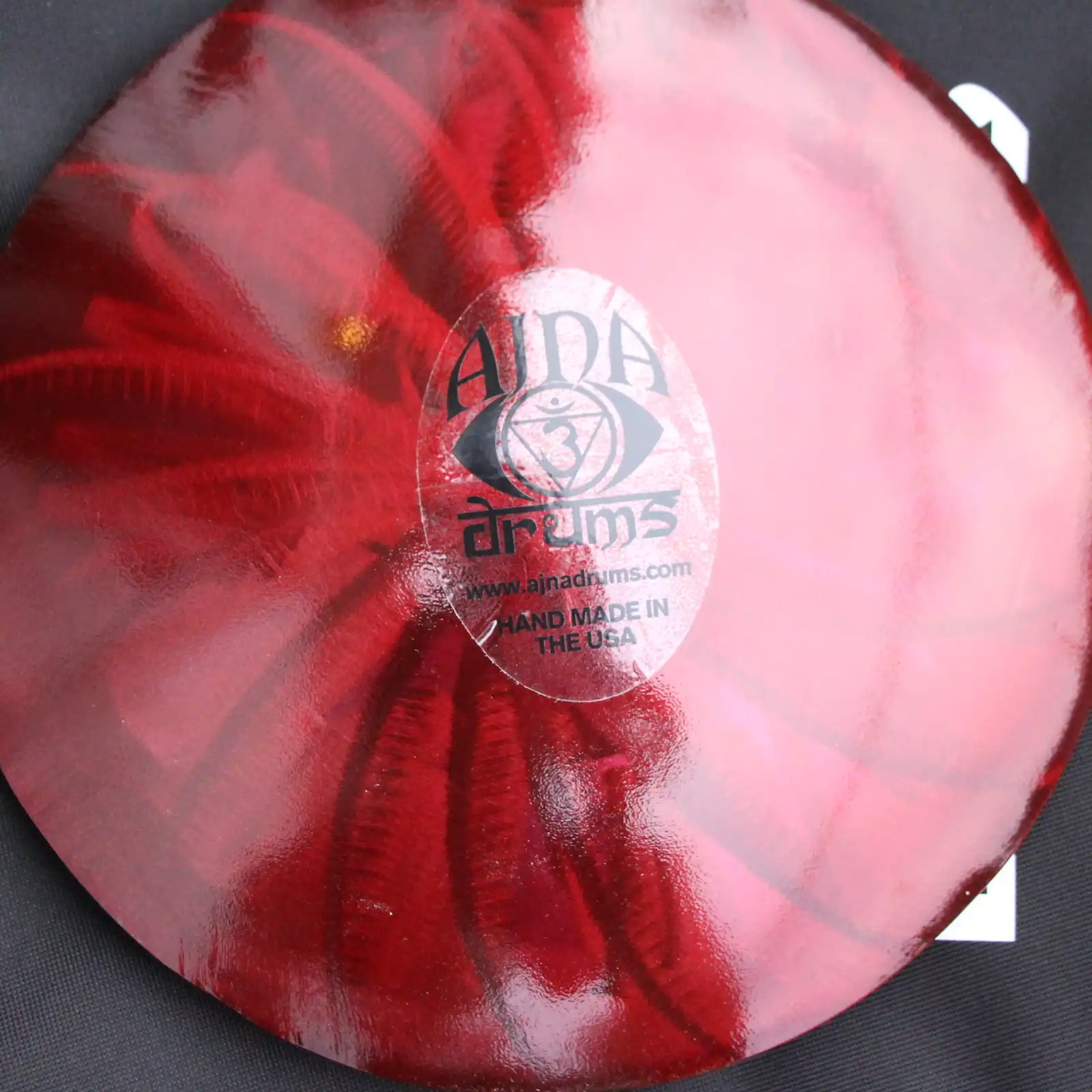 Thumbnail: 10" 7 Tone Ajna Tongue Drum Ruby/Gold Burst - Pentatonic