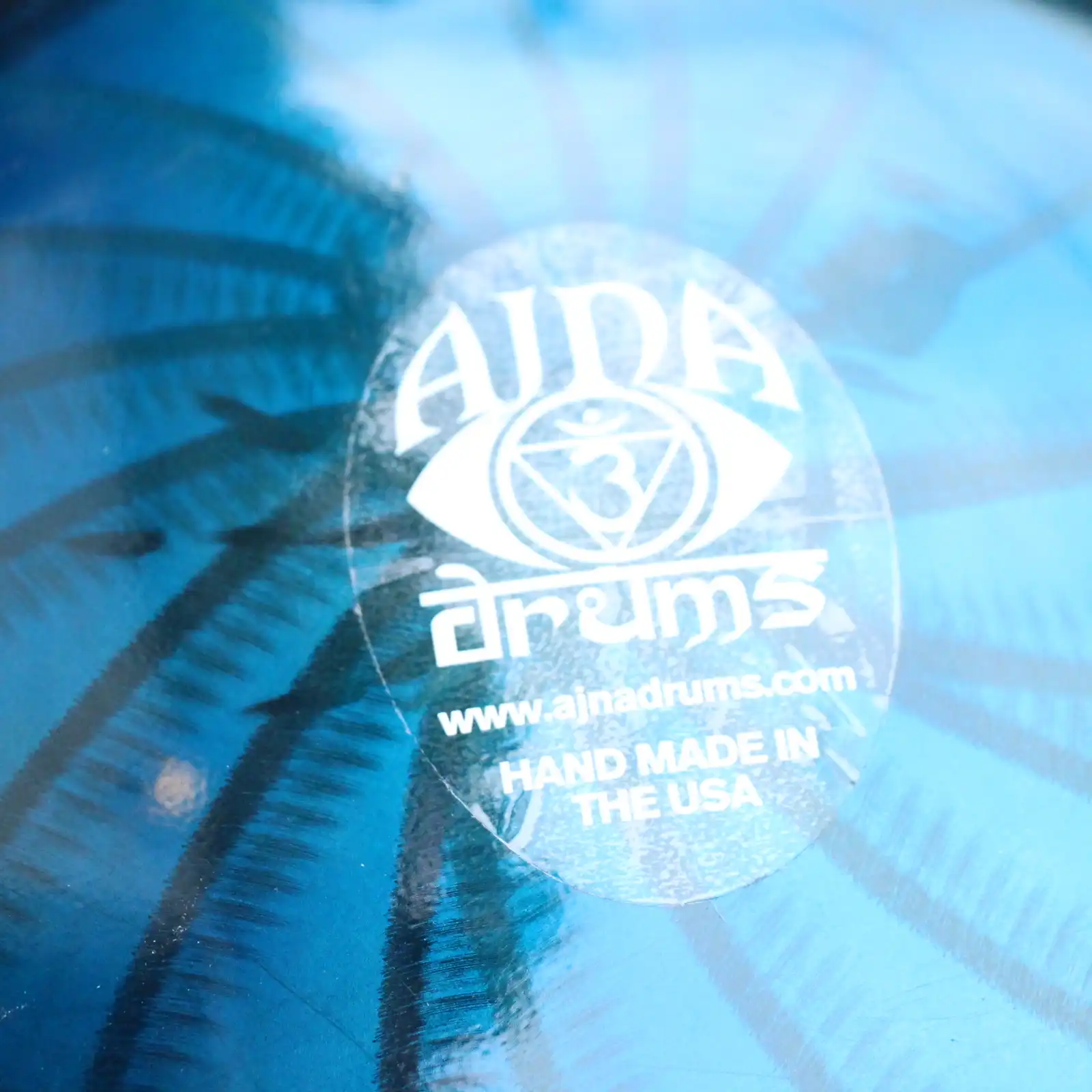 Thumbnail: 10" 7 Tone Ajna Tongue Drum Sapphire/Gold Burst - Pentatonic