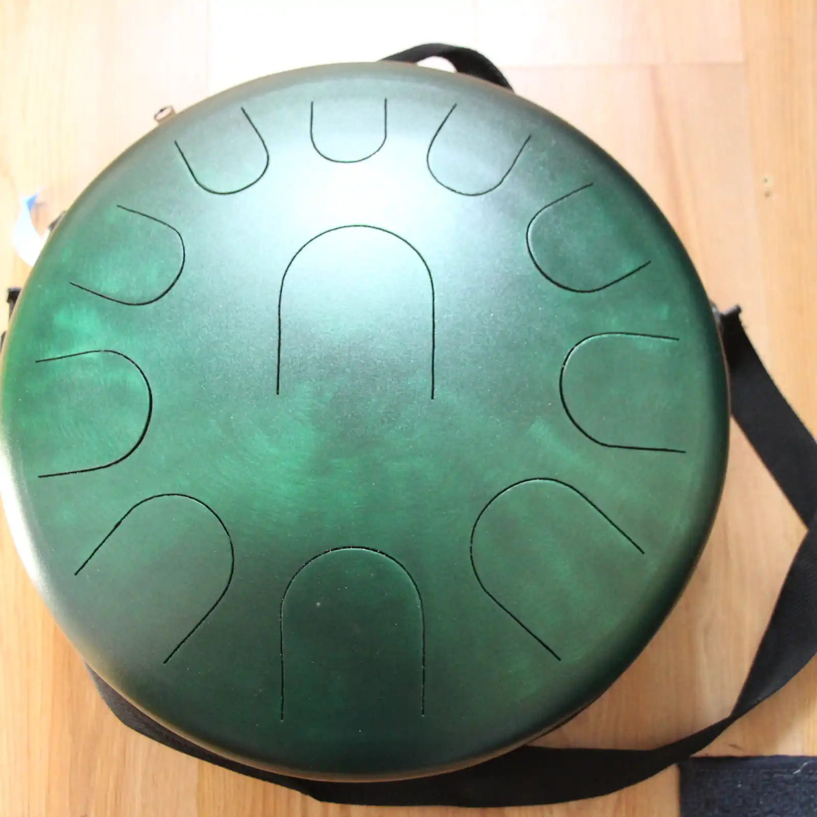 Thumbnail: 16" 23 Tone Ajna Steel Drum Double Sided Jade/Candy Lime Major/Dorian