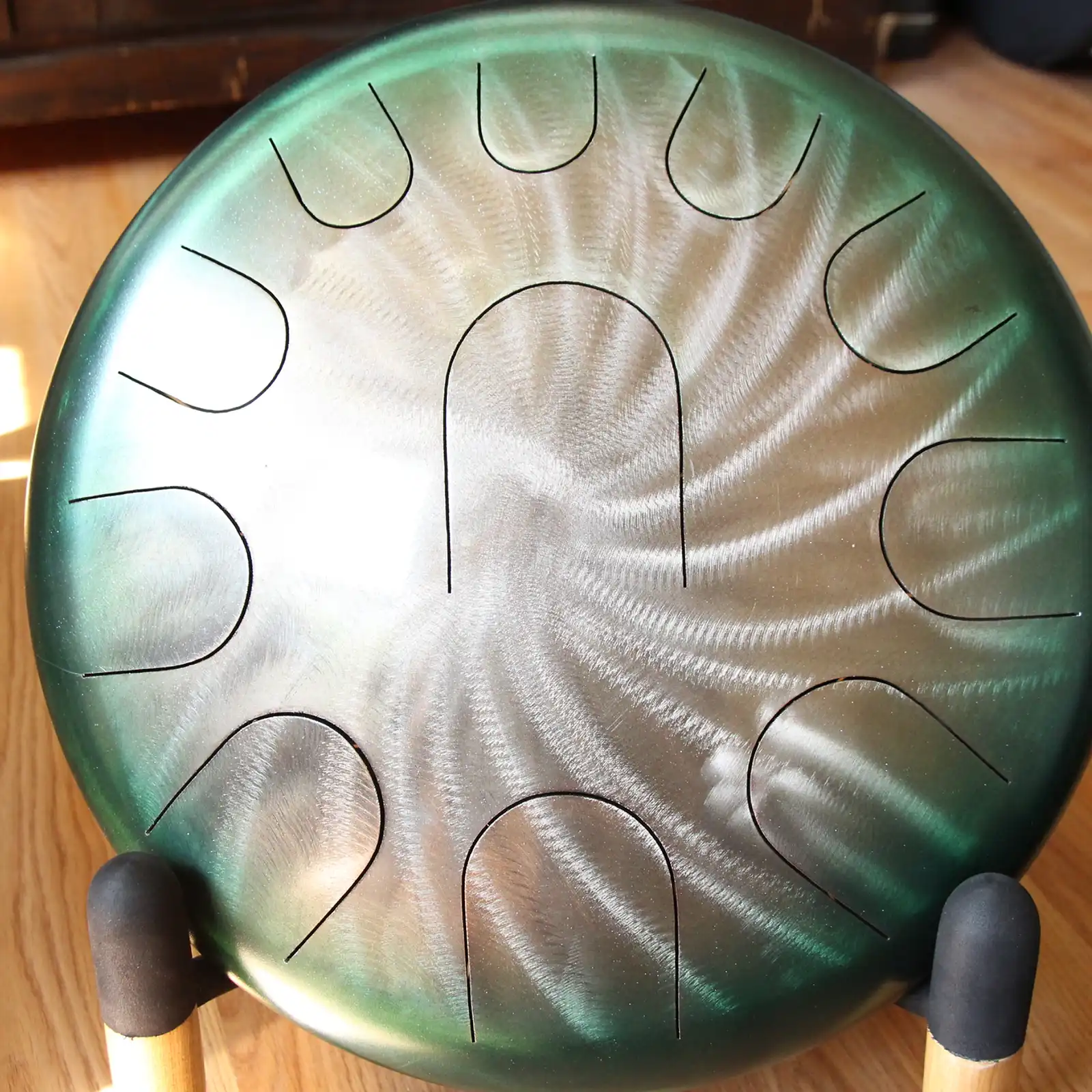 Thumbnail: 16" 23 Tone Ajna Tongue Drum Champ/Green Major/Phr