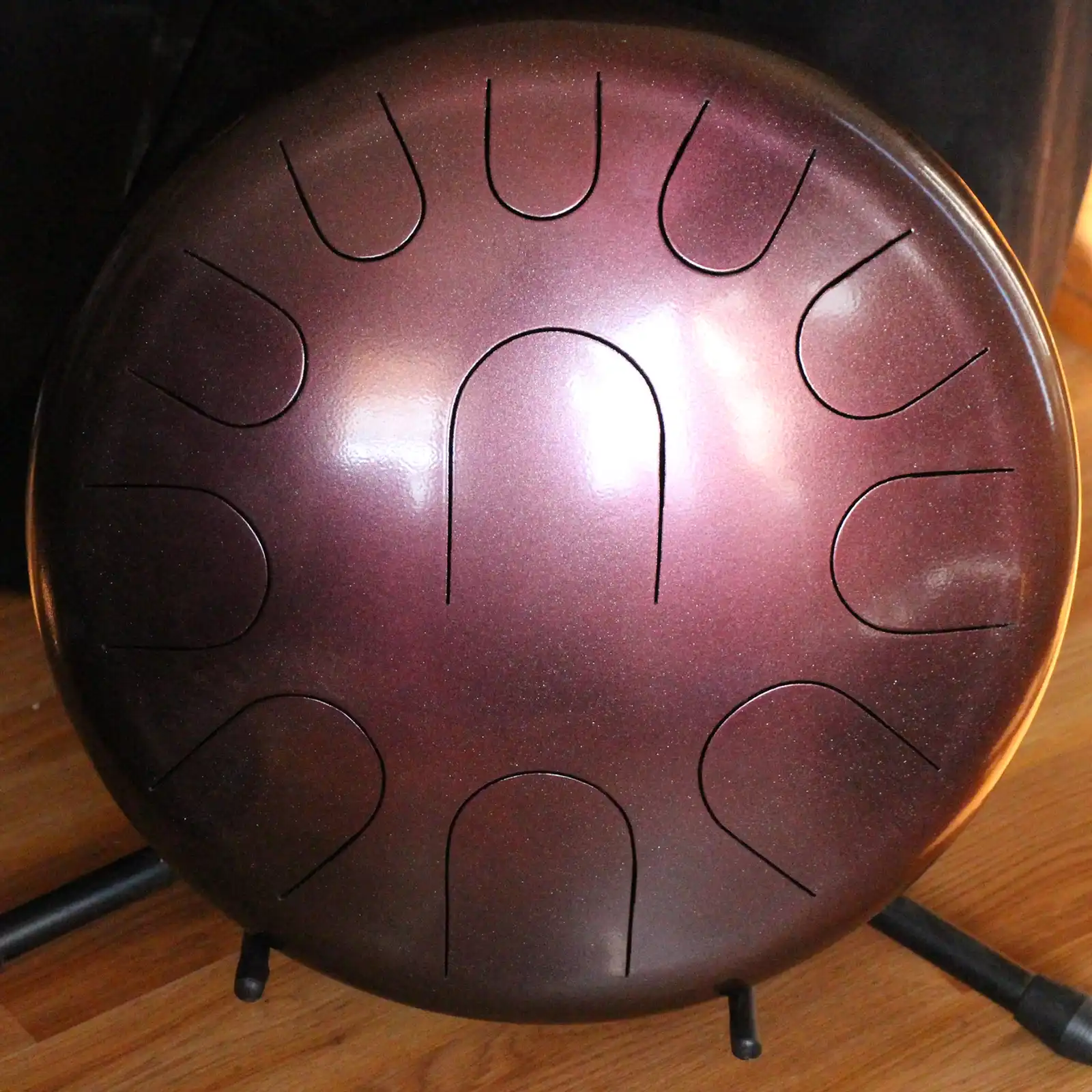 Thumbnail: 16" 23 Tone Ajna Tongue Drum Chamele C N Min/D Maj