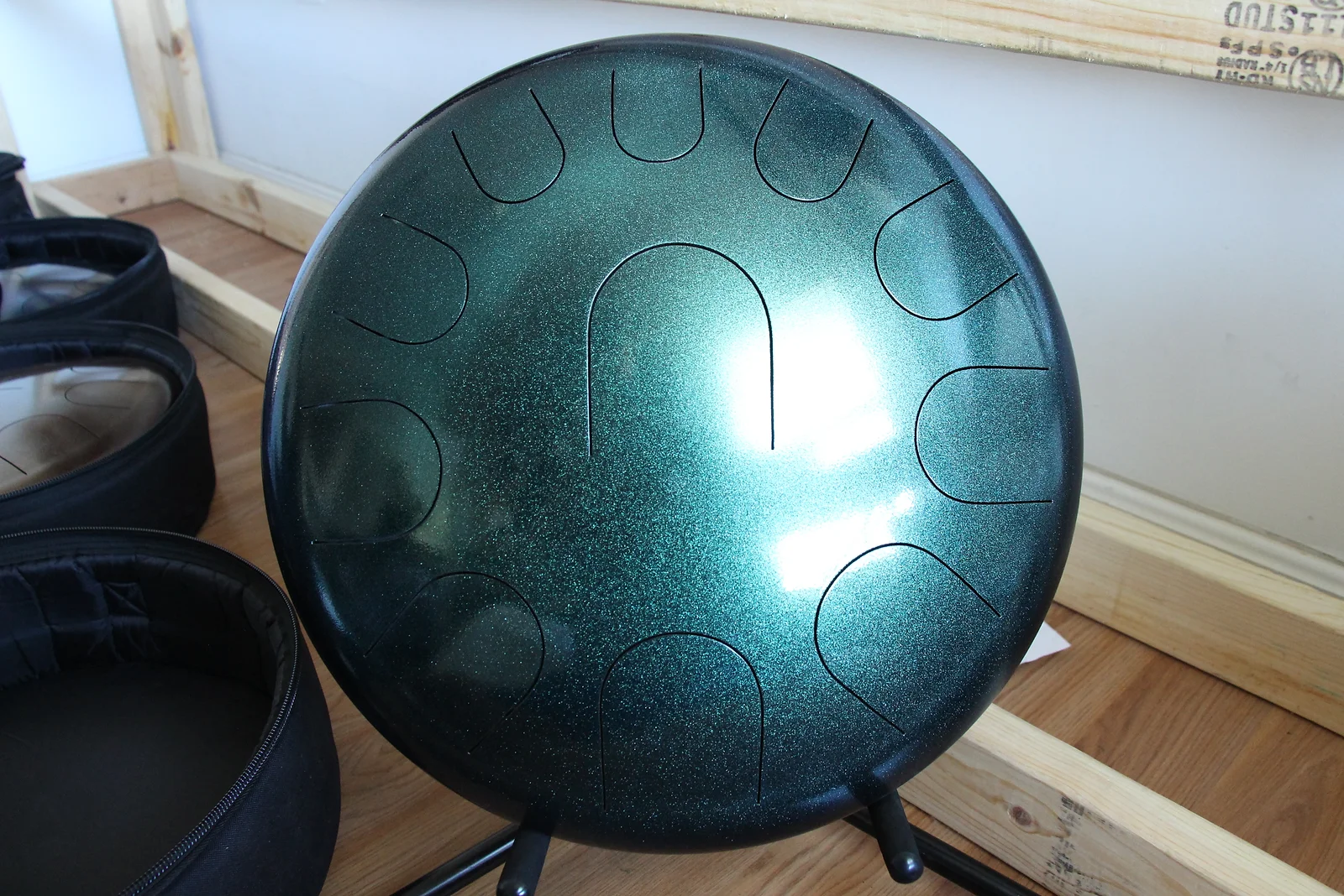 16" 11 Tone Ajna Drum Green Shimmer E Hijaz