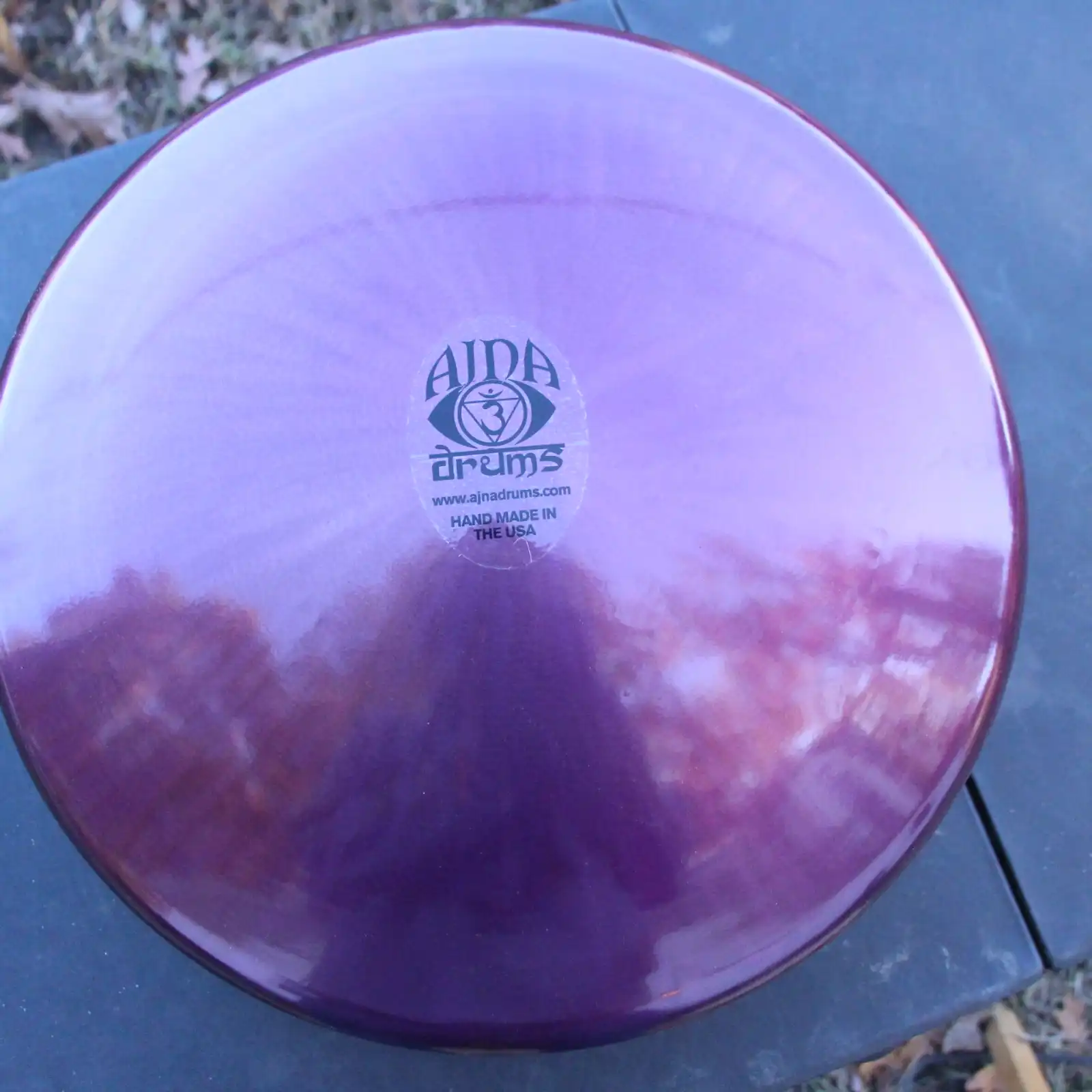 Thumbnail: Ajna 16" 12 Tone Steel Tongue Drum Candy Purple Candy Pink Burst E Hijaz