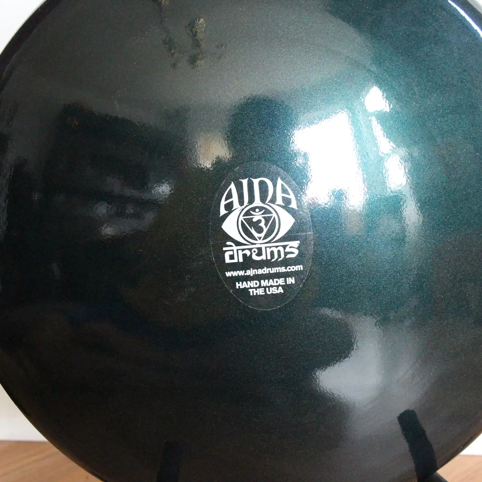 Thumbnail: 16" 12 Tone Ajna Tongue Drum Purple/Green F Lydian